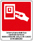 [20149X] 20149X - Cartello interruttore elettrico centrale termica