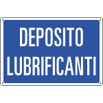[3117S] 3117S - Etichetta adesiva DEPOSITO LUBRIFICANTI