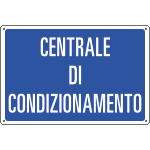 [3176S] 3176S - Etichetta adesivainf. CENTRALE DI CONDIZIONAMENTO