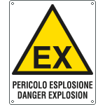 [417501K] 417501K - Cartello pericolo esplosione Danger Explosion