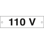 [49104B] 49104B - Cartello alluminio 110 VOLT