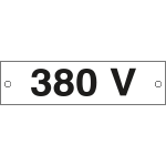 [49109C] 49109C - Cartello alluminio 380 VOLT