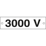 [49112C] 49112C - Cartello alluminio 3000 Volt