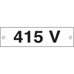 [49147C] 49147C - Cartello alluminio 415 VOLT