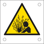 [49692M] 49692M - Cartello alluminio pericolo nebulizzazione