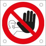 [49712N] 49712N - Cartello alluminio divieto accesso