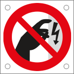 [49753M] 49753M - Cartello divieto toccare apparecchi in tensione