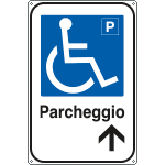 [5694X] 5694X - Cartello informazione Parcheggio disabili