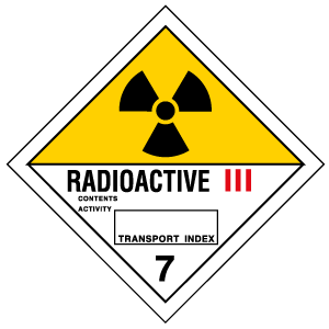 [6461D] 6461D - Cartello trasporto merci RADIOACTIVE III (7)