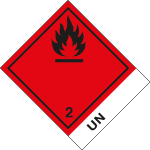 [8201L] 8201L - Etichetta adesiva Infiammabile UN