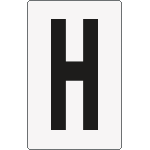 [8668BN] 8668BN - Cartello lettera H per contrassegnare