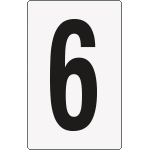 [8906BN] 8906BN - Cartello numero 6/9 per contrassegnare