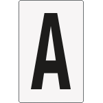 [8911BN] 8911BN - Cartello lettera A per contrassegnare