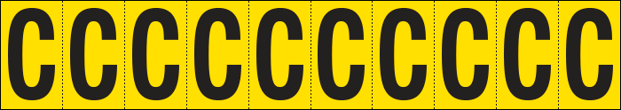 [904C] 904C - Foglio n.10 etichette adesive G/N lettera C