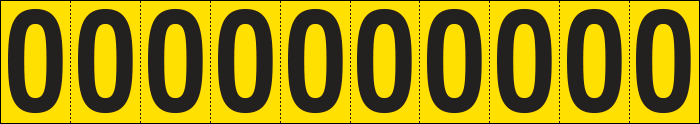 [904O] 904O - Foglio n.10 etichette adesive G/N lettera O
