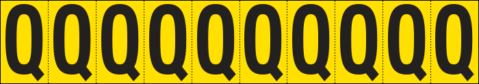 [904Q] 904Q - Foglio n.10 etichette adesive G/N lettera Q