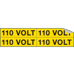 [9104B] 9104B - Foglio n. 4 etichette adesive 110 VOLT
