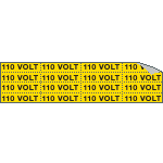 [9104C] 9104C - Foglio n.16 etichette adesive 110 VOLT