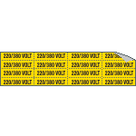 [9110C] 9110C - Foglio n.16 etichette adesive 220/380 VOLT