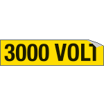 [9112A] 9112A - Foglio n. 1 etichette adesive 3000 VOLT 9113A