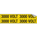[9112B] 9112B - Foglio n. 4 etichette adesive 3000 VOLT