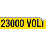 [9116A] 9116A - Foglio n. 1 etichette adesive 23000 VOLT