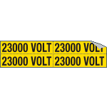 [9116B] 9116B - Foglio n. 4 etichette adesive 23000 VOLT