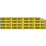 [9137C] 9137C - Foglio n.16 etichette adesive 4000 VOLT