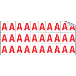 [913A] 913A - Foglio n.30 etichette adesive B/R lettera A