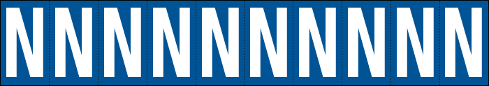 [924N] 924N - Foglio n.10 etichette adesive B/B lettera N