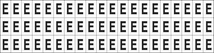 [930E] 930E - foglio n.60 etic.aut. B/N lettera E