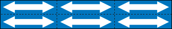 [9390DB] 9390DB - Foglio n.6 etichette adesive azzurri freccia bianca