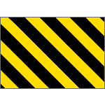 [9407P] 9407P - Pannello autoadesivo righe giallo nere