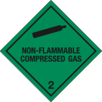[9448J] 9448J - Etichetta adesiva NON FLAMMABLE COMPR.GAS (2)