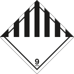 [9450D] 9450D - Etichetta adesiva MISCELLANEUS DANGEROUS (9)