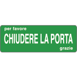 [9605AG] 9605AG - Foglio n. 1 etichette adesive fondo verde CHIUDERE
