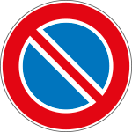 [9635E] 9635E - Etichetta adesiva Divieto di sosta