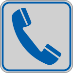 [9641A] 9641A - Etichetta argento simbolo TELEFONO