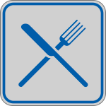 [9649B] 9649B - Etichetta argento simbolo RISTORANTE