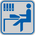 [9659A] 9659A - Etichetta argento simbolo UFFICIO