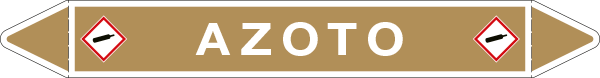 [99A017A] 99A017A - foglio da 5 etichette autoadesive con frecce e simboli per AZOTO