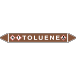 [99A167A] 99A167A - foglio da 5 etichette autoadesive con frecce e simboli per TOLUENE