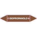 [99C380D] 99C380D - etichetta singola autoadesiva con frecce e simboli "ISOPROPANOLO"