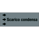 [99C550NDS] 99C550NDS - Foglio da 5 etichette " SCARICO CONDENSA" sinistra