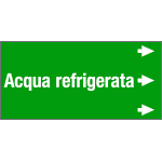 [99C720NED] 99C720NED - Etichetta fondo verde "ACQUA REFRIGERATA" destra