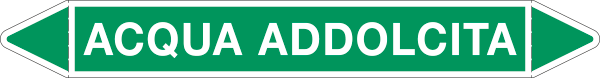 [99C730A] 99C730A - foglio da 5 etichette autoadesive con frecce+simb ACQUA ADDOLCITA