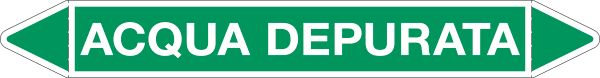 [99C790A] 99C790A - foglio da 5 etichette autoadesive con frecce e simboli ACQUA DEPURATA