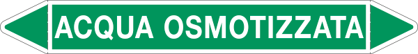 [99C890B] 99C890B - foglio da 5 etichette autoadesive con frecce+simb ACQUA OSMOTIZZATA