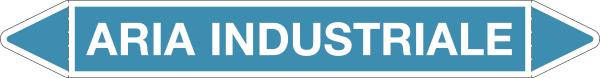 [99C970A] 99C970A - foglio da 5 etichette autoadesive con frecce+simb ARIA INDUSTRIALE