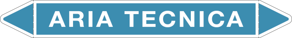 [99D010B] 99D010B - foglio da 5 etichette autoadesive con frecce e simboli ARIA TECNICA